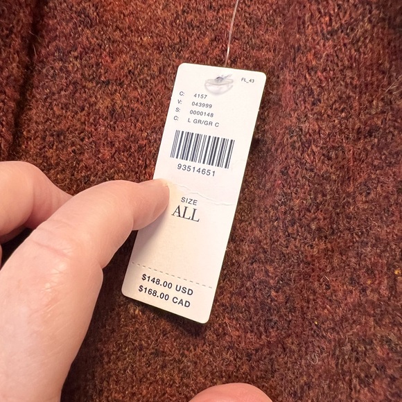 Anthropologie Open-Front Hooded Coatigan in Deep Brown - Picture 3 of 3